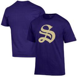 University of the South Tigers Champion Primary Jersey T-Shirt - Purple - Front View