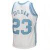 Michael Jordan North Carolina Tar Heels Mitchell & Ness 1983/84 Authentic Retired Player Jersey - White - Detail View