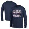Richmond Spiders Champion Jersey Long Sleeve T-Shirt - Navy - Front View