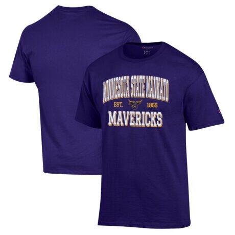 Minnesota State University, Mankato Champion Jersey T-Shirt - Purple - Front View