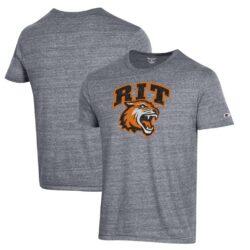 Rochester Institute of Technology Tigers Champion Ultimate Tri-Blend T-Shirt - Gray - Front View