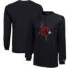 St John Fisher Cardinals Champion Youth Jersey Long Sleeve T-Shirt - Black - Front View
