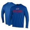 UMass Lowell River Hawks Under Armour Performance Long Sleeve T-Shirt - Blue - Front View