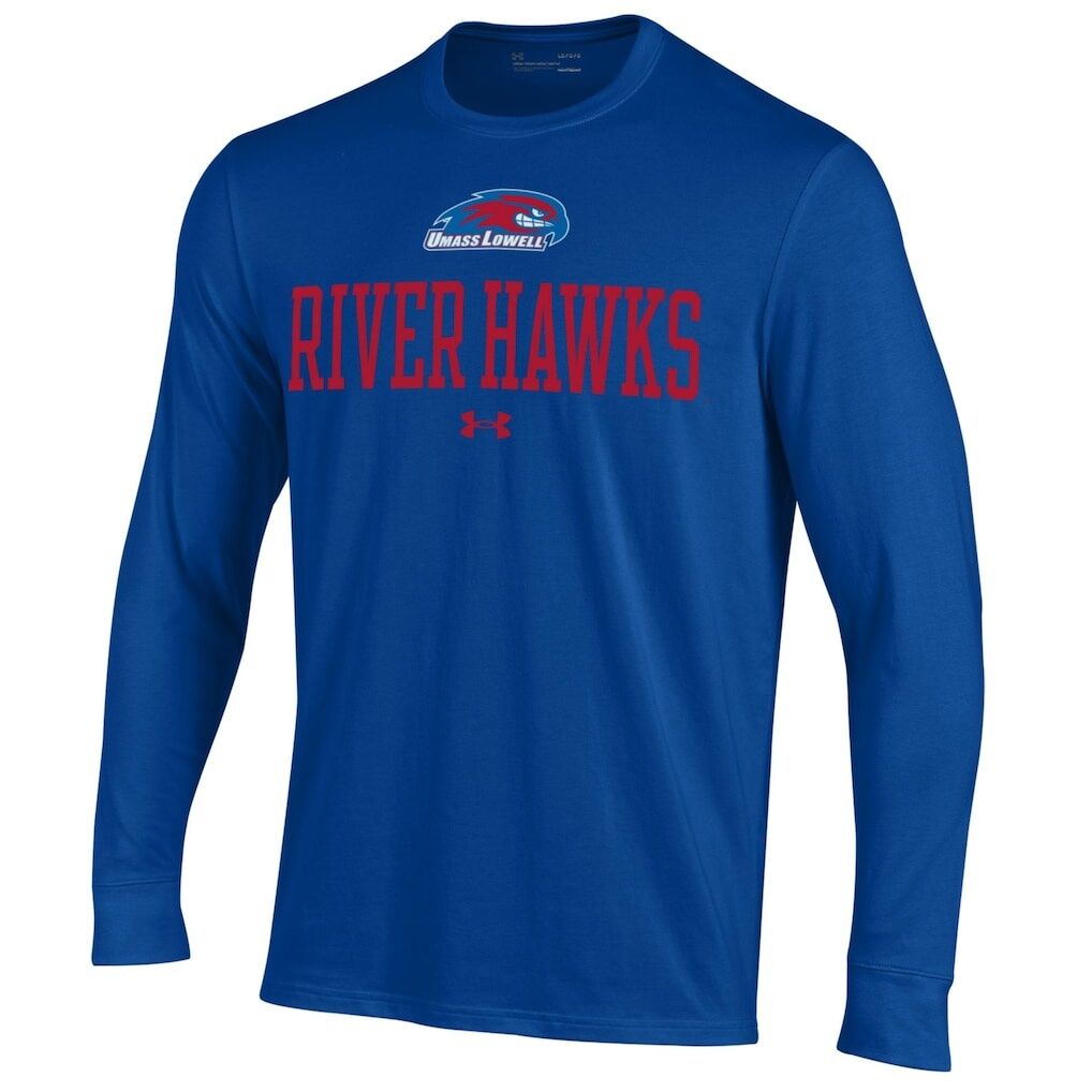 UMass Lowell River Hawks Under Armour Performance Long Sleeve T-Shirt