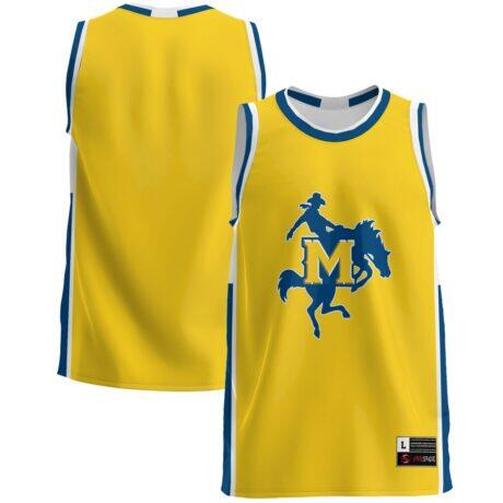 McNeese State Cowboys GameDay Greats Lightweight Basketball Jersey - Blue - Front View