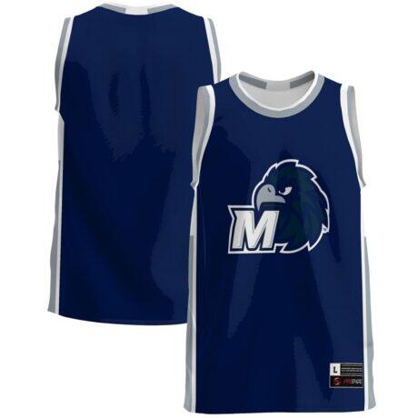 Monmouth Hawks GameDay Greats Lightweight Basketball Jersey - Blue - Front View