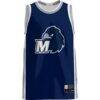 Monmouth Hawks GameDay Greats Lightweight Basketball Jersey - Blue - Side View