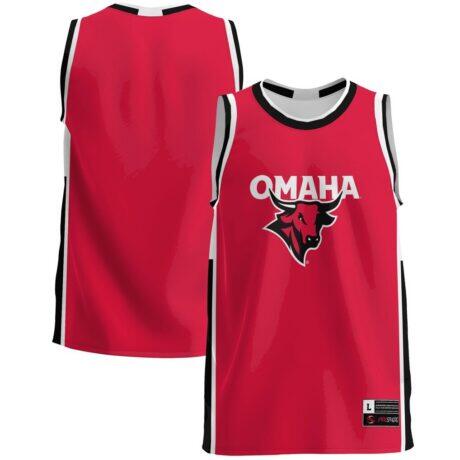 Nebraska Omaha Mavericks GameDay Greats Lightweight Basketball Jersey - Red - Front View