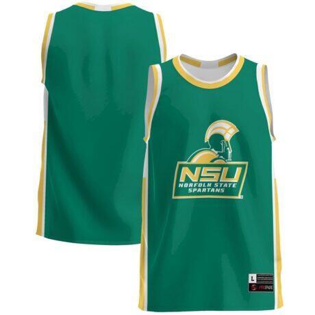 Norfolk State Spartans GameDay Greats Lightweight Basketball Jersey - Green - Front View