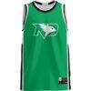 North Dakota GameDay Greats Lightweight Basketball Jersey - Green - Side View