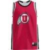 Utah Utes GameDay Greats Lightweight Basketball Jersey - Red - Side View