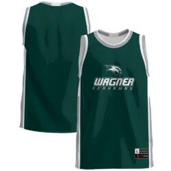 Wagner College Seahawks GameDay Greats Lightweight Basketball Jersey - Green - Front View