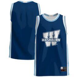 Washburn Ichabods GameDay Greats Lightweight Basketball Jersey - Blue - Front View