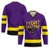 Minnesota State Mavericks GameDay Greats Hockey Jersey - Purple - Front View