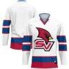 Saginaw Valley State Cardinals GameDay Greats Hockey Jersey - White - Front View