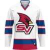 Saginaw Valley State Cardinals GameDay Greats Hockey Jersey - White - Side View