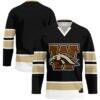 Western Michigan Broncos GameDay Greats Hockey Jersey - Black - Front View