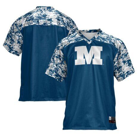 Millikin Big Blue GameDay Greats Football Jersey - Blue - Front View