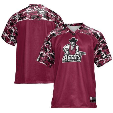 New Mexico State Aggies GameDay Greats Football Jersey - Crimson - Front View