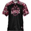 North Dakota College Wildcats GameDay Greats Football Jersey - Black - Side View