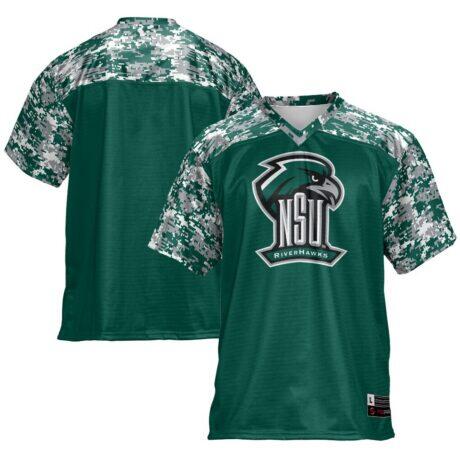 Northeastern State Riverhawks GameDay Greats Football Jersey - Green - Front View