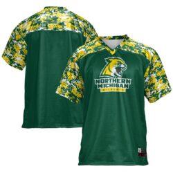Northern Michigan Wildcats GameDay Greats Football Jersey - Green - Front View