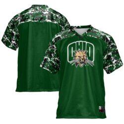 Ohio Bobcats GameDay Greats Football Jersey - Green - Front View