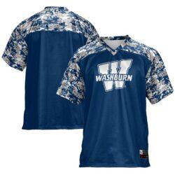 Washburn Ichabods GameDay Greats Football Jersey - Blue - Front View