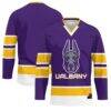 UAlbany Great Danes GameDay Greats Youth Hockey Jersey - Purple - Front View