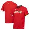 Maryland Terrapins Under Armour Softball V-Neck Jersey - Red - Front View