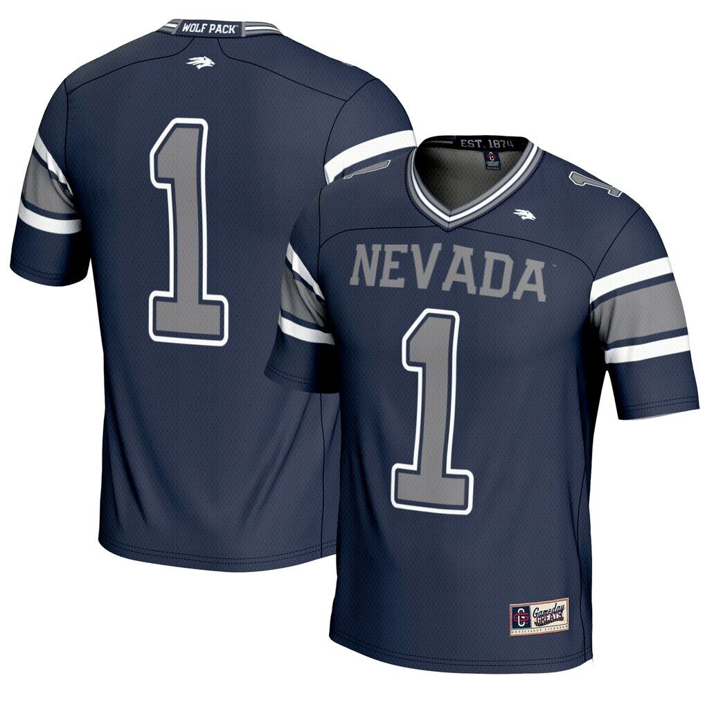 #1 Nevada Wolf Pack GameDay Greats Endzone Football Jersey