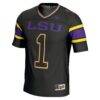 #1 LSU Tigers GameDay Greats Youth Endzone Football Jersey - Black - Side View