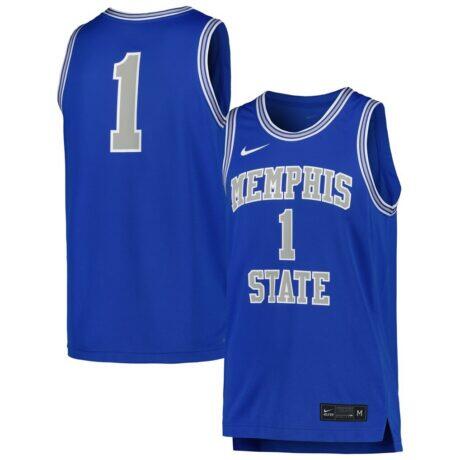 Memphis Tigers Nike Replica Basketball Jersey - Royal - Front View