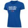 UMass Lowell River Hawks Under Armour Women's Performance T-Shirt - Blue - Side View