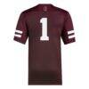 #1 Mississippi State Bulldogs adidas Premier Football Jersey - - Detail View