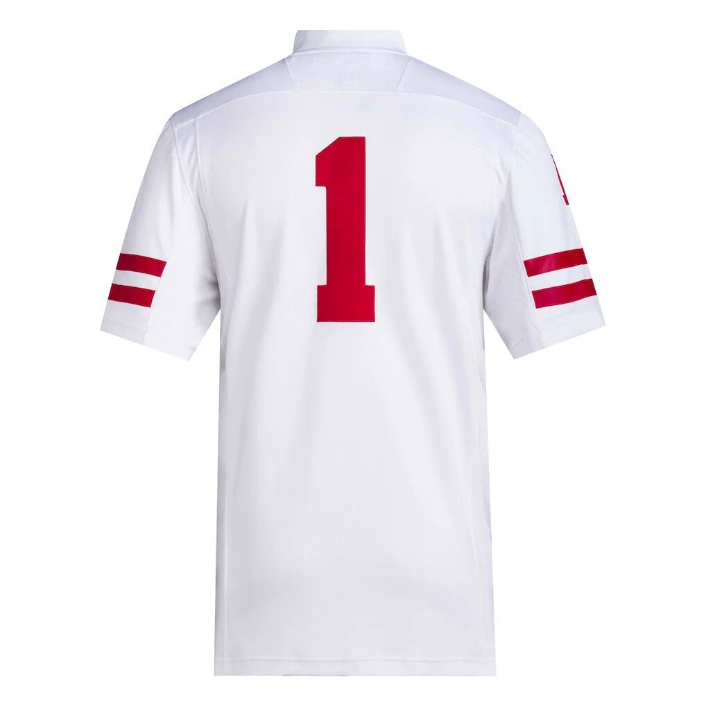 #1 Nebraska Huskers adidas Premier Football Jersey