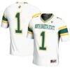 #1 NDSU Bison GameDay Greats Youth Endzone Football Jersey - White - Front View