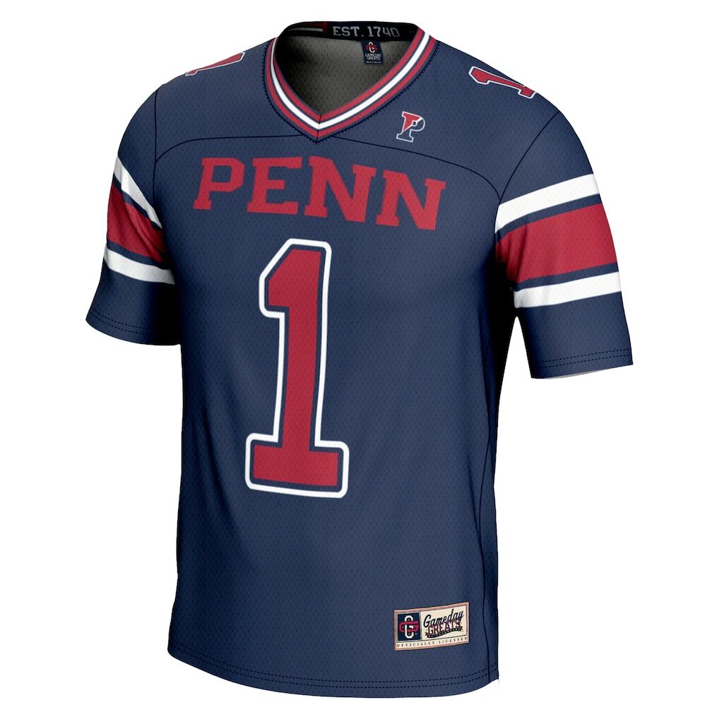 #1 Pennsylvania Quakers GameDay Greats Youth Endzone Football Jersey