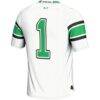 #1 North Dakota GameDay Greats Endzone Football Jersey - White - Detail View