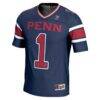 #1 Pennsylvania Quakers GameDay Greats Endzone Football Jersey - Navy - Side View