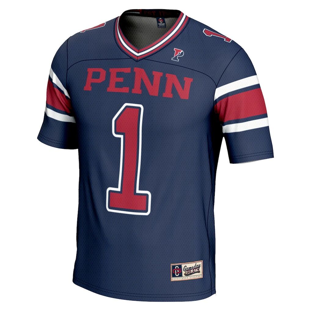 #1 Pennsylvania Quakers GameDay Greats Endzone Football Jersey