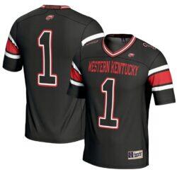 #1 Western Kentucky Hilltoppers GameDay Greats Endzone Football Jersey - Black - Front View