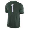 #1 Michigan State Spartans Nike Football Game Jersey - Green - Detail View