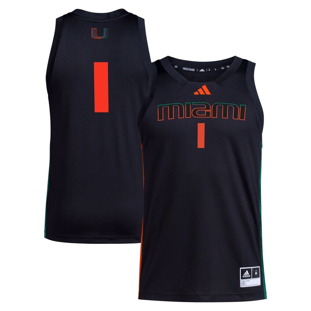 #1 Miami Hurricanes adidas Swingman Jersey