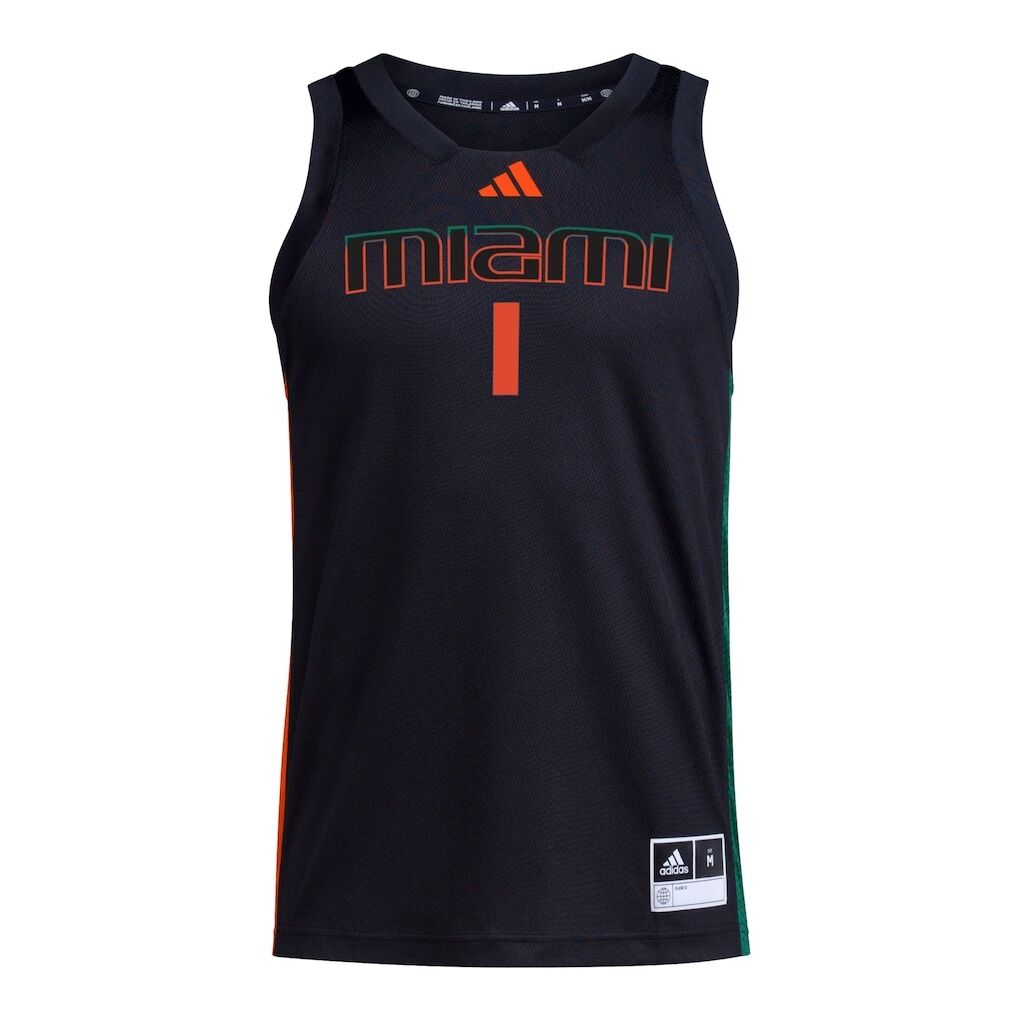 #1 Miami Hurricanes adidas Swingman Jersey