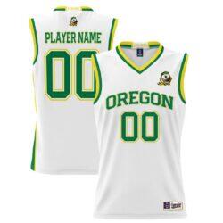 Oregon Ducks GameDay Greats Youth NIL Pick-A-Player Lightweight Women's Basketball Jersey - White - Front View