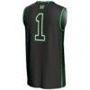 #1 Marshall Thundering Herd GameDay Greats Lightweight Basketball Jersey - Black - Detail View