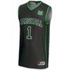 #1 Marshall Thundering Herd GameDay Greats Lightweight Basketball Jersey - Black - Side View