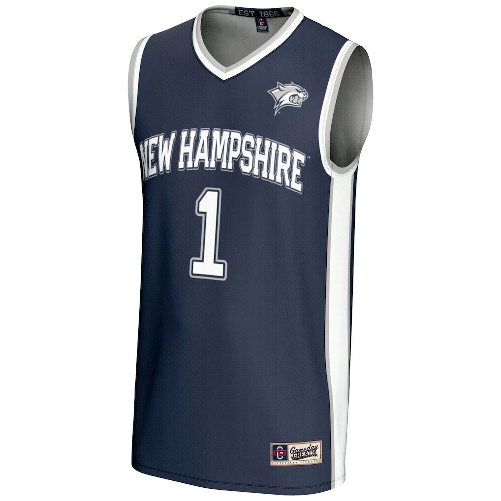 #1  New Hampshire Wildcats GameDay Greats  Lightweight Basketball Jersey