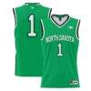 #1 North Dakota GameDay Greats Lightweight Basketball Jersey - Green - Front View